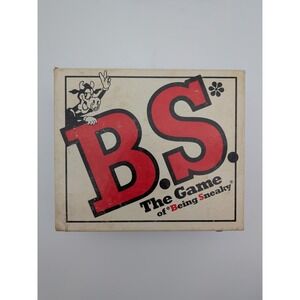B.S. The Game of Being Sneaky 1985 Vintage Party Game